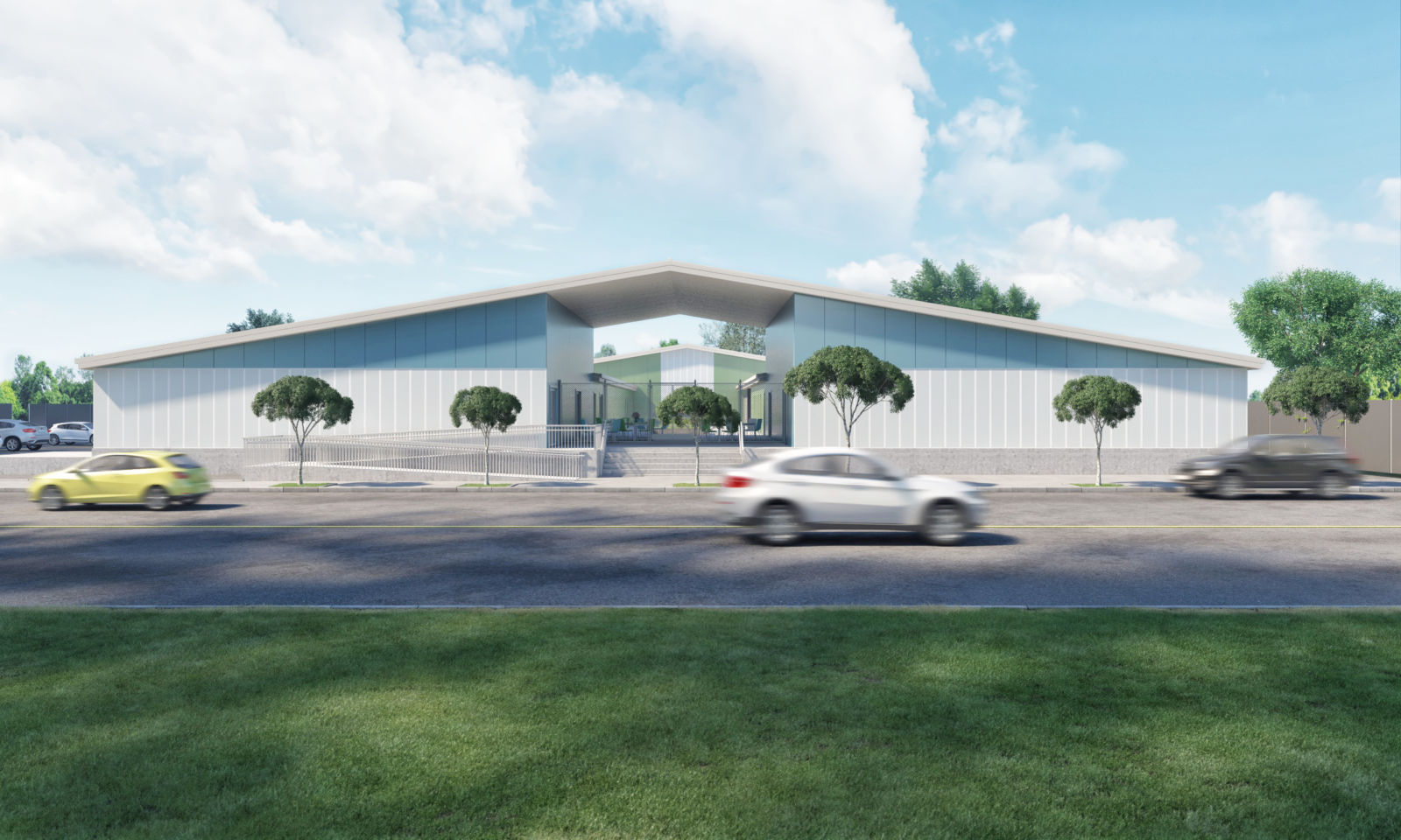 prefabricated steel building from EcoSteel to provide a solution for LA Shelter